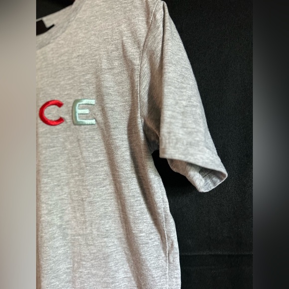 Nicce T-Shirt XS Grey 3D Embroidered Spellout Logo Short Sleeve Cotton Mens XS - Picture 7 of 14